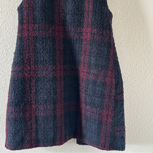 Sanctuary Tweed Faux Fur Tunic Vest XSmall Preppy Chic Layer Cozy - Picture 9 of 12